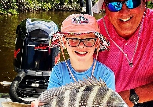 Fishing Sheeps head in The Everglades